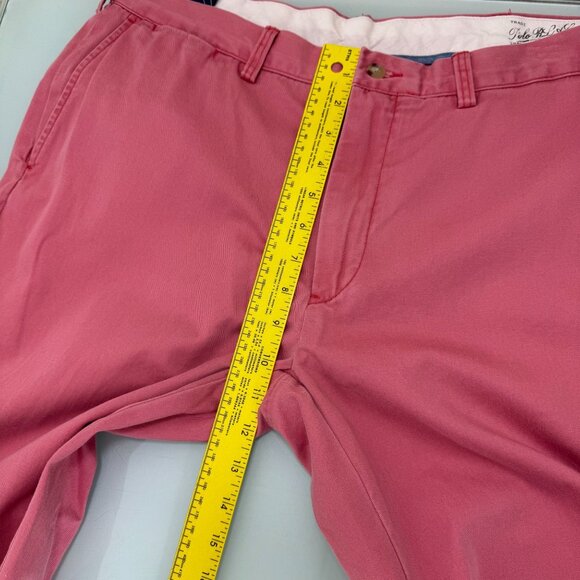 Polo Ralph Lauren Chino Pants Men 38X32 Classic Fit Salmon Flat Front Preppy NWT - Picture 9 of 12